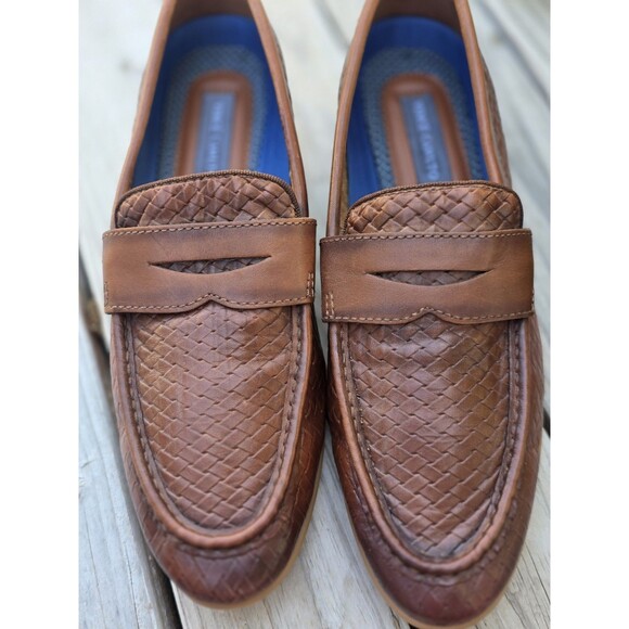 Vince Camuto Other - Men's Brown "Garwin" Leather Vince Camuto Penny Loafers Size 9.5M